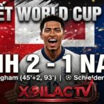 Kết quả Anh 2-1 Na Uy tại tứ kết World Cup 2026, Jude Bellingham ăn mừng rực rỡ sau cú đúp mang về chiến thắng - Cập nhật bởi Xoilac TV.